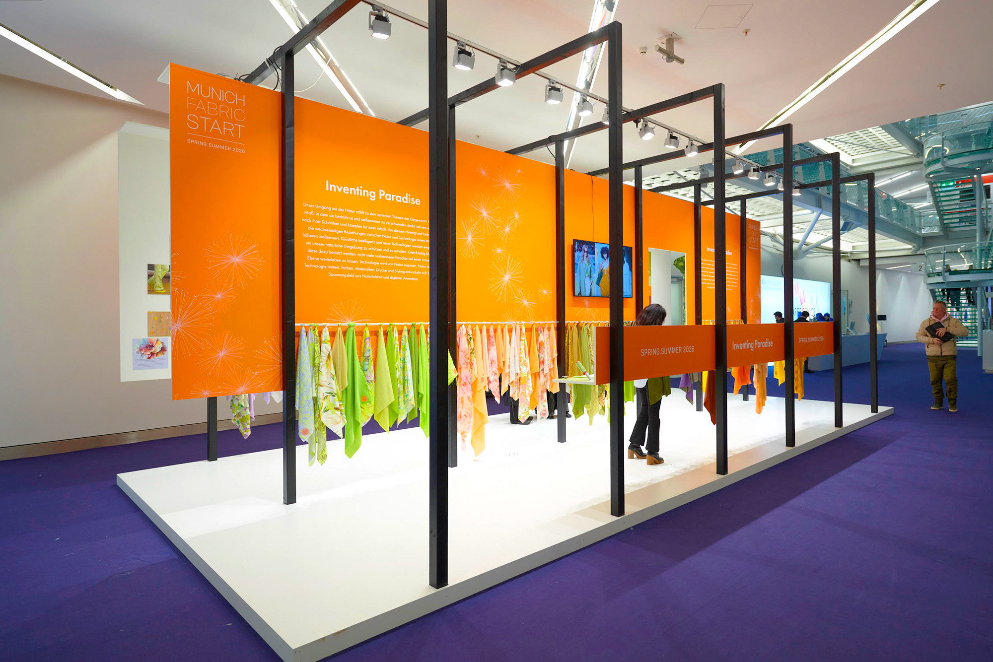 Messewand individuell bedruckt und installiert durch das Team der KBZ Werbetechnik in Köln.